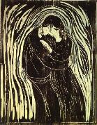 Edvard Munch Kiss oil painting